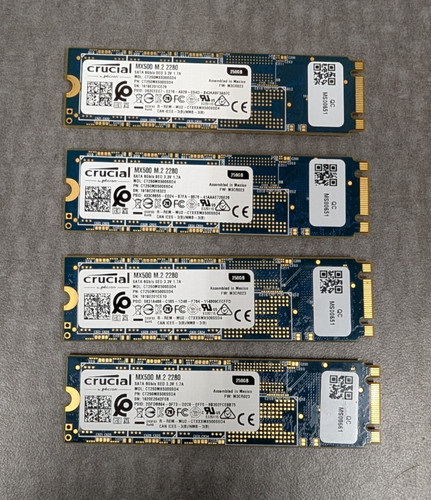 Lot crucial 250gb mx500 - 4,